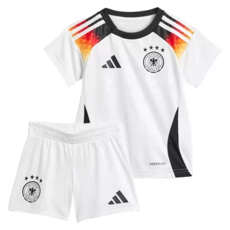 Otroški Nogometni dresi Nemčija Domači Euro 2024 bela Kratek Rokav