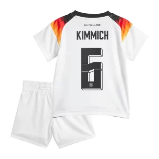 Otroški Nogometni dresi Nemčija Domači Euro 2024 bela Kratek Rokav Joshua Kimmich 6