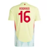 Poceni Moški Nogometni dresi Španija Gostujoči Euro 2024 Rodri Hernandez 16