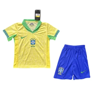 Poceni Otroški Nogometni dresi kompleti Brazilija Domači Copa America 2024