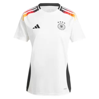 Ženski Nogometni dresi Nemčija Domači Euro 2024 bela Kratek Rokav