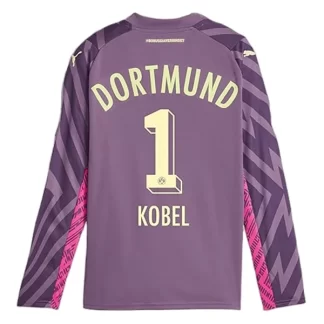 Moški Nogometni dresi BVB Borussia Dortmund Vratar Domači 2023-24 vijolična Dolgi Rokav Kobel 1
