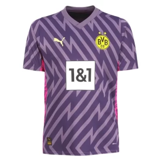 Moški Nogometni dresi BVB Borussia Dortmund Vratar Domači 2023-24 vijolična Kratek Rokav