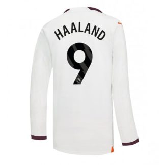 Nogometni dresi športni Manchester City Gostujoči 2023-24 z imenom Erling Haaland 9