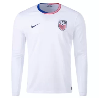 Nogometni dresi trgovina Združene države Domači Copa America 2024 bela Dolgi Rokav