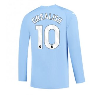 Nogometni Dresi za ekipe Manchester City Domači 2023-24 z lastnim tiskom Jack Grealish 10