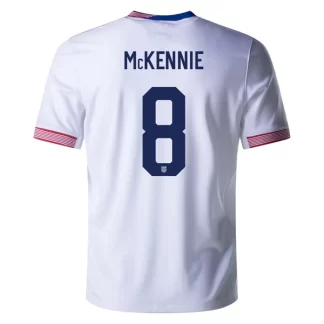 Nogometni dresi Združene države Domači Copa America 2024 bela Kratek Rokav McKennie 8