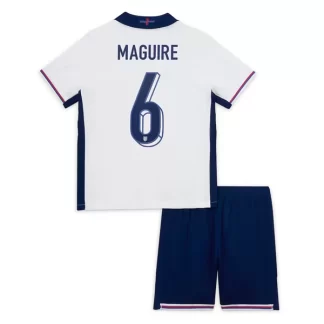 Otroški Nogometni dresi za otroke Anglija Domači Euro 2024 Maguire 6