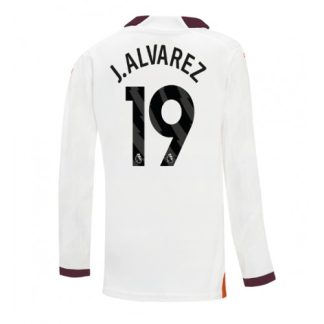 Poceni Nogometni dresi Manchester City Gostujoči 2023-24 z imenom Julian Alvarez 19