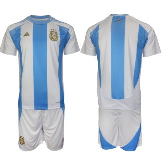 Prodajo Moški Nogometni dresi Argentina Domači 2024-25 Kratek Rokav + Kratke hlače
