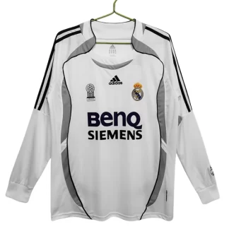Retro Nogometni dresi Real Madrid Gostujoči Dolgi Rokav 2006-07