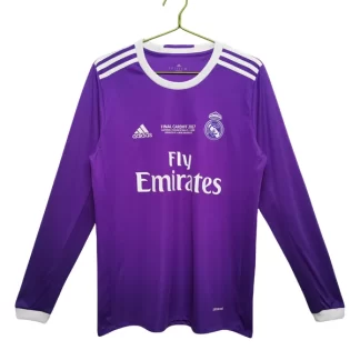 Retro Nogometni dresi Real Madrid Gostujoči vijolična Dolgi Rokav 2016-17