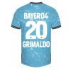 Moški Nogometni dresi Bayer Leverkusen Tretji modra 2023-2024 Alejandro Grimaldo 20