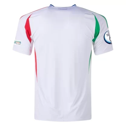 Moški Nogometni dresi Euro 2024 Italija Gostujoči bela Kratek Rokav-1