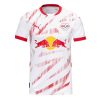 Moški Nogometni dresi RB Leipzig Domači 2024-25 bela rdeča Kurzarm