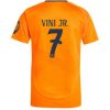 Moški Nogometni dresi Real Madrid Gostujoči 2024-25 oranžna Vinicius Junior 7