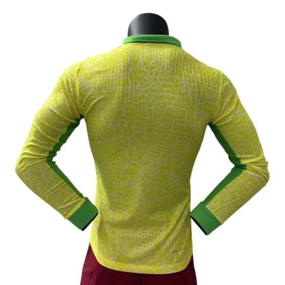Moški Nogometni dresi Brazilija Domači Copa America 2024 L/S Dolgi rokavi-1