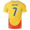 Moški Nogometni dresi reprezentance Kolumbija Domači Copa America 2024 Luis Diaz 7