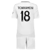 Otroški Nogometni dresi kompleti Real Madrid Domači 2024-25 Aurelien Tchouameni 18
