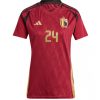 Ženski Nogometni dresi Belgija Domači EP 2024 Kratek Rokav Amadou Onana 24-1