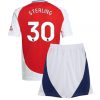 Otroški Nogometni dresi komplet za otroke Arsenal Domači 2024-25 Raheem Sterling 30