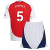 Otroški Nogometni dresi komplet za otroke Arsenal Domači 2024-25 Thomas Partey 5