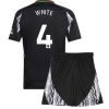 Otroški Nogometni dresi komplet za otroke Arsenal Gostujoči 2024-25 Ben White 4