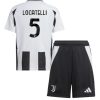 Otroški Nogometni dresi kompleti za otroke Juventus Domači 2024-25 Manuel Locatelli 5