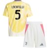 Otroški Nogometni dresi kompleti za otroke Juventus Gostujoči 2024-25 Manuel Locatelli 5