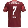 Moški Nogometni dresi za nogomet RB Leipzig Gostujoči 2024-2025 Antonio Nusa 7