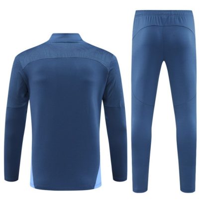 Otroški Manchester City Sweatshirt Za Trening dresi kompleti 1/4 Zip modra 2024-25 Modra-1