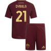 Otroški Nogometni Dresi Kompleti za otroke AS Roma Domači 2024-25 Paulo Dybala 21