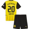 Otroški Nogometni dresi kompleti za otroke BVB Borussia Dortmund Domači 2024-25 Marcel Sabitzer 20