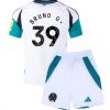 Otroški Nogometni dresi Kompleti za otroke Newcastle United Tretji 2024-25 bela Bruno Guimaraes 39