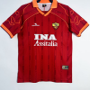 Poceni Retro Nogometni dresi AS Roma Domači 1999-00 rdeča Kratek Rokav
