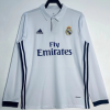 Poceni Retro Nogometni dresi Real Madrid Domači 2016-17 bela Dolgi Rokav