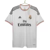 Moški Retro Nogometni dresi Real Madrid Domači 2013-14 bela Kratek Rokav