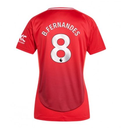 Ženski Nogometni dresi Manchester United Domači 2024-25 Bruno Fernandes 8
