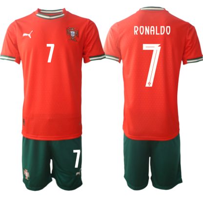 Moški Nogometni dresi kompleti Portugalska Reprezentance Domači 2025-26 Cristiano Ronaldo 7
