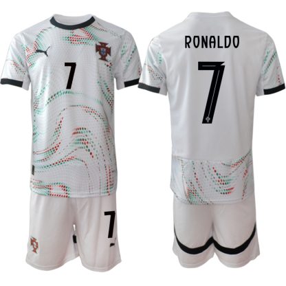 Moški Nogometni dresi kompleti Portugalska Reprezentance Gostujoči 2025-26 Cristiano Ronaldo 7