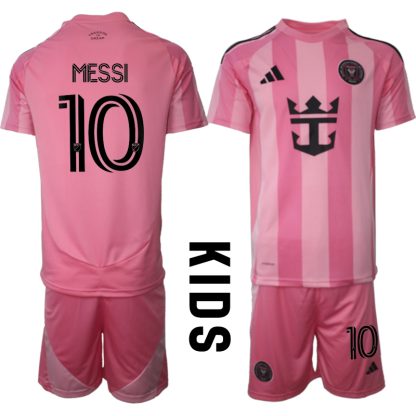 Otroški Nogometni dresi Kompleti za otroke Inter Miami CF Domači 2025-26 Lionel Messi 10