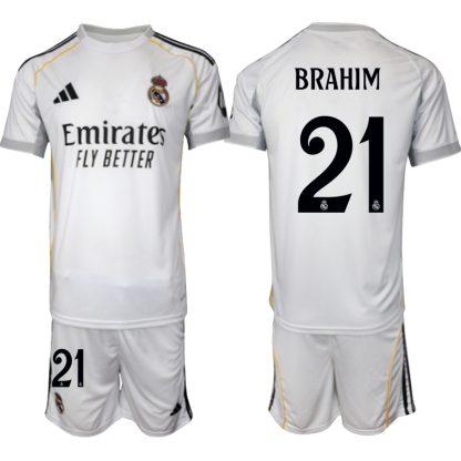 Moški Nogometni Dres Brahim Díaz Real Madrid Domači 2025-26