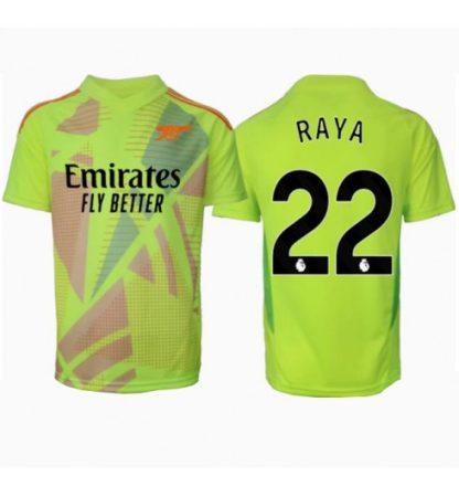 Moški Nogometni Dresi Arsenal Vratar Domači 2024-25 zelena David Raya 22