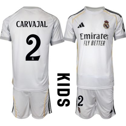 Otroški dresi Daniel Carvajal Real Madrid Kompleti Domači 2025-26