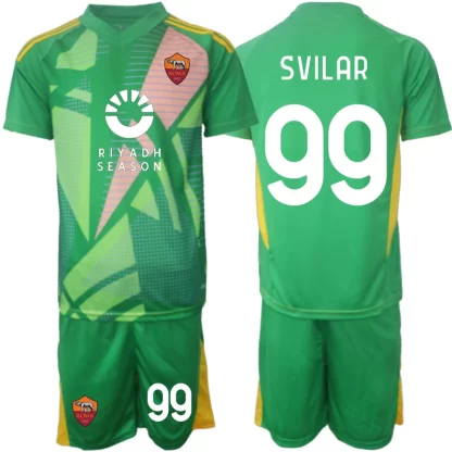 Otroški dresi za otroke AS Roma Vratar 2024-25 Mile Svilar 99