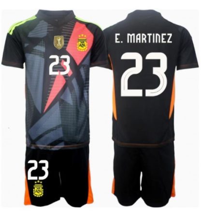 Otroški Nogometni dresi za otroke Argentina Vratar Domači Copa America 2024 Emiliano Martinez 23