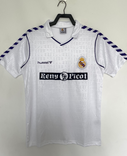 Retro Nogometni dresi Real Madrid Domači 1988-90 bela Kratek Rokav