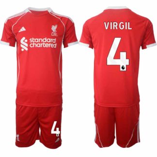 Moški Nogometni dresi Liverpool Domači 2025-26 z imenom Virgil van Dijk 4