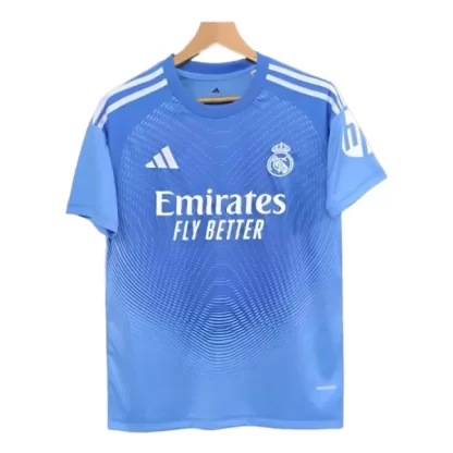 Moški Nogometni dresi Real Madrid Vratar 2025-26 modra