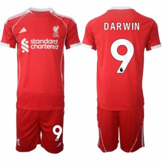 Najcenejši Nogometni dresi Liverpool Domači 2025-26 z lastnim tiskom Darwin Nunez 9